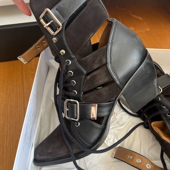 Chloe Rylee Boots - Suede and Leather - Picture 6 of 10